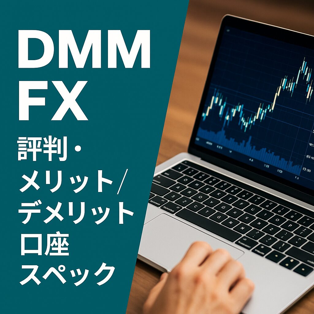 DMM FXの評判・メリットとデメリット、口座スペックを解説するアイキャッチ画像