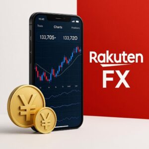 楽天証券(楽天FX)の口座スペックとメリット・デメリットを紹介するイメージ